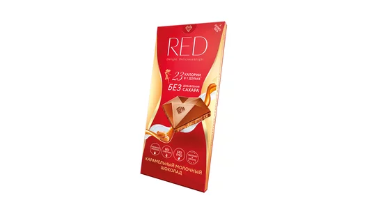 Шоколад молочный Red Карамельный без сахара 85 г