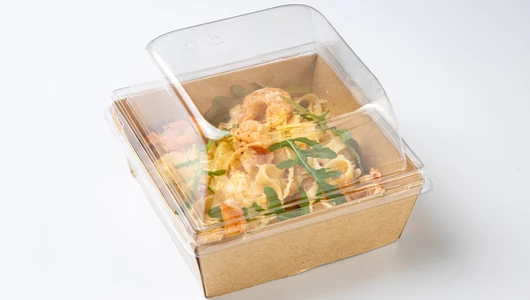 Паста с тигровыми креветками