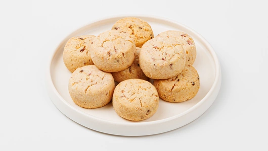 Печенье "Кокосовое" с кусочками малины (без глютена)