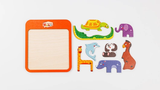 Головоломка Веселый зоопарк, 8 деталей