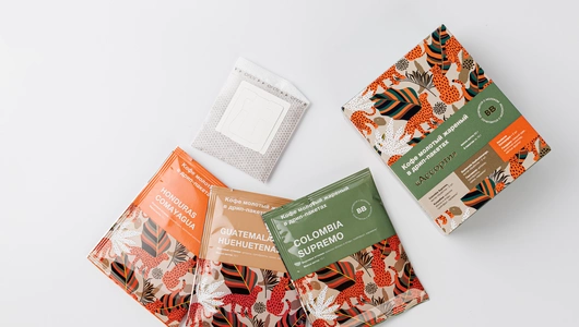 Кофе молотый в дрип-пакетах "Ассорти" 6 шт Кофе молотый в дрип-пакетах "Ассорти" 6 шт