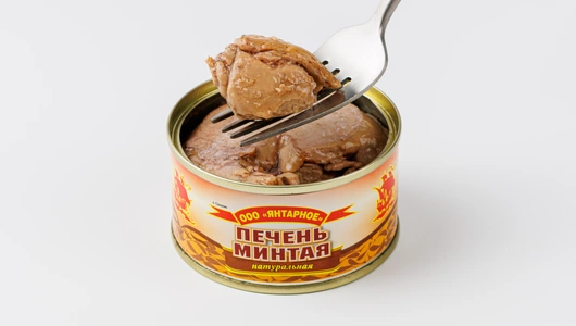 Печень минтая натуральная, 120 г