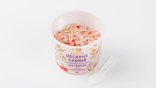 Хлопья из голозерного овса без глютена "Малина с белым шоколадом" Хлопья из голозерного овса без глютена "Малина с белым шоколадом"