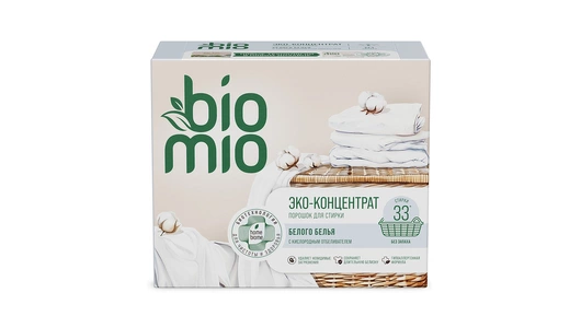 Стиральный порошок BioMio Bio-Laundry с кислородным отбеливателем для стирки белого белья 1 кг