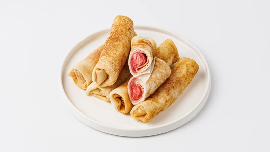 Блинчики с клубникой, зам. Блинчики с клубникой, зам.