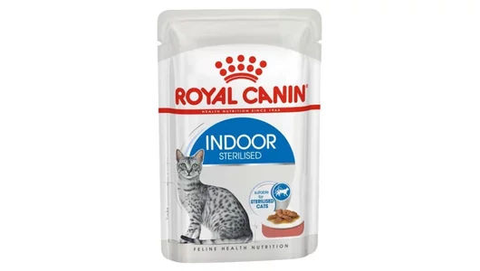 ROYAL CANIN 85гр Indoor Sterilised (в соусе) для взрослых домашних кошек