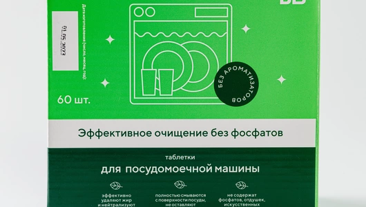 Таблетки для посудомоечных машин б/ф, 60 шт Таблетки для посудомоечных машин б/ф, 60 шт