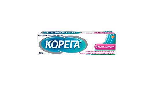 Corega Корега Защита Десен, крем для фиксации зубных протезов, 40 г