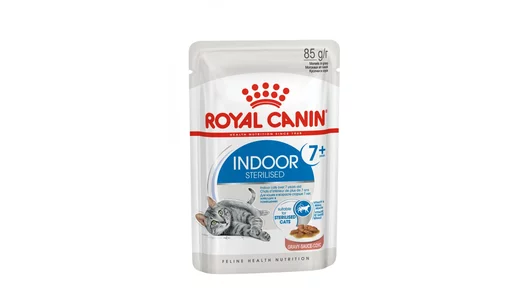 Royal Canin паучи Паучи для домашних кошек 7-12 лет, кусочки в соусе, Indoor Sterilised 7+