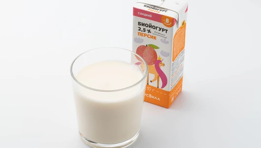 Биойогурт детский питьевой с персиком 2,5%