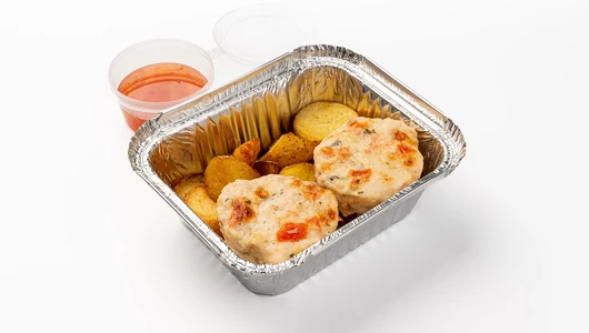 Духовые котлеты под сливочно-сырной шапкой