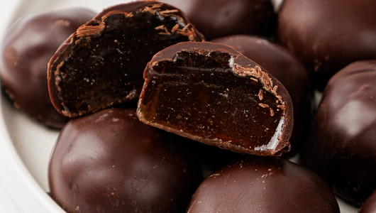 Мармелад "Апельсин" в горьком шоколаде с мятой