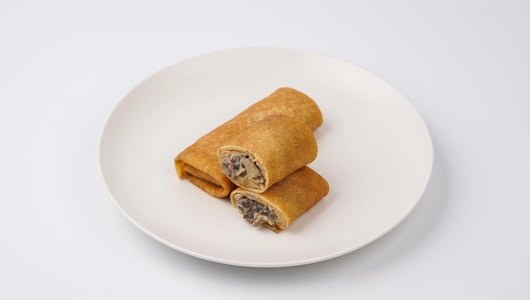 Блины с курицей и грибами