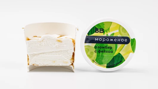 Мороженое пломбир с фейхоа