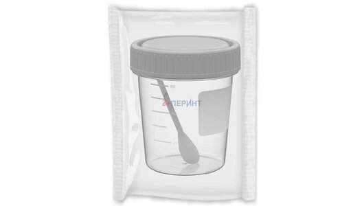 Контейнер для&nbsp;сбора биоматериала с&nbsp;ложкой 60 мл