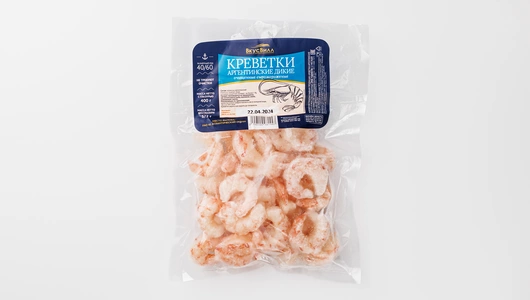Креветки аргентинские дикие очищенные 40/60 зам., 400 г