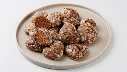 Пряники "Шоколадные" с кусочками апельсина Пряники "Шоколадные" с кусочками апельсина