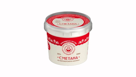 Сметана Киржачский молочный завод 20% 300 г