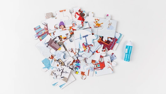 Пазл с фонариком "Загадочная зима"