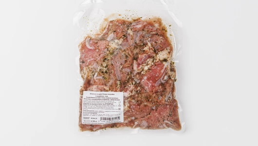 Шашлык из мяса бедра индейки, зам.