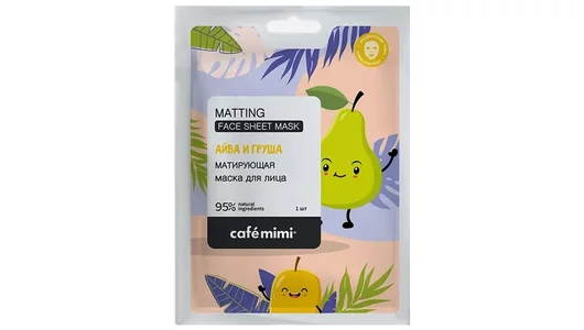 Cafe Mimi Тканевая маска для лица Матирующая 1 шт