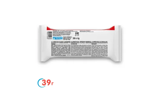 Пирожное бисквитное Kinder Delice покрытое какао-глазурью с молочной начинкой 39 г