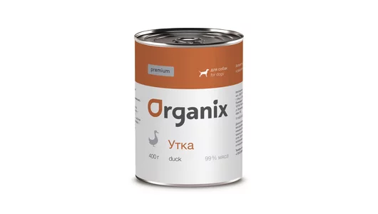 Organix консервы Монобелковые премиум консервы для собак, с уткой