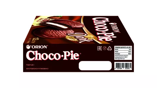Пирожное Orion Choco-Pie Dark в шоколадной глазури 360 г
