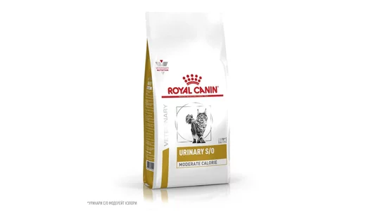Royal Canin (вет.корма) Корм сухой для кошек, склонных к набору веса, при мочекаменной болезни, URINARY S/O MODERATE CALORIE, 1,5кг