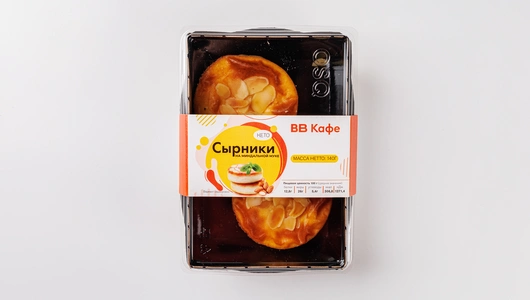 Сырники на миндальной муке с сиропом топинамбура, кафе