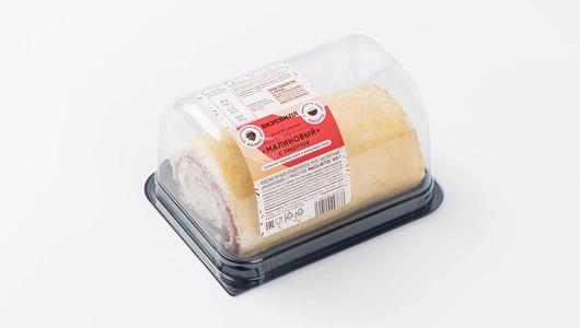 Рулет бисквитный "Малиновый" с рикоттой