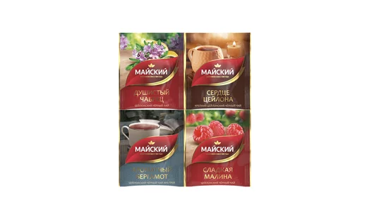 Чай ассорти Майский 3D Зимний парк 20 сашетов