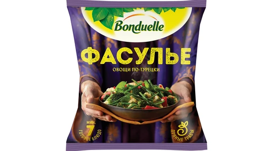 Смесь овощная Бондюэль Фасулье овощи по-турецки замороженная 400 г Смесь овощная Бондюэль Фасулье овощи по-турецки замороженная 400 г