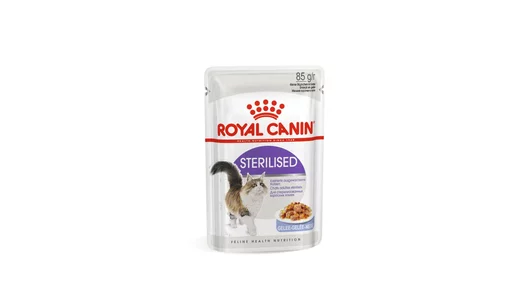 Royal Canin паучи Для стерилизованных взрослых кошек, кусочки в желе, Sterilised