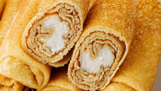 Блинчики с творогом, зам.