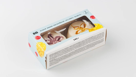 Набор мини чизкейков "Малина, Манго", 2 шт Набор мини чизкейков "Малина, Манго", 2 шт