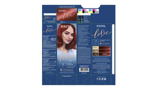 Крем-краска для волос Estel Love 7/5 Рубин 115 мл