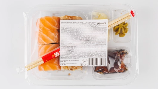 Роллы "Филадельфия" с филе семги и речного угря