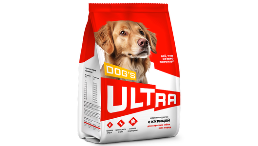 ULTRA Аппетитные кружочки с курицей для взрослых собак всех пород, 3кг