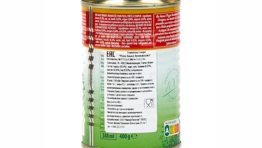 Соус томатный Mutti для пиццы ароматизированный ж/б 400 г