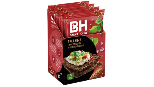 Хлебцы Baker House Скандинавские ржаные цельнозерновые 180 г Хлебцы Baker House Скандинавские ржаные цельнозерновые 180 г