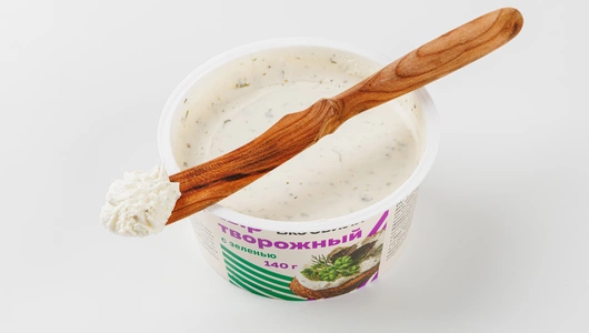 Сыр творожный с зеленью, 140 г