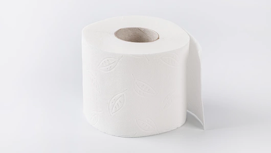 Бумага туалетная 2 слоя белая, 4 рулона