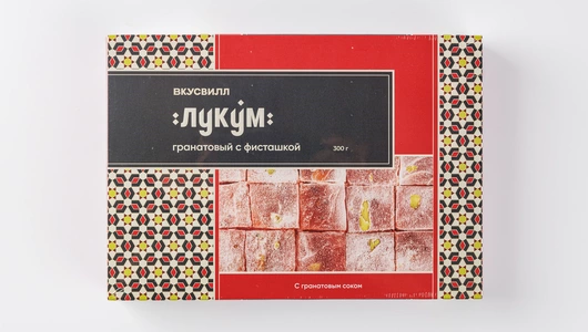 Лукум гранатовый с фисташкой, 300г