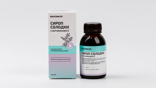 Сироп солодки с витамином С, 100 мл
