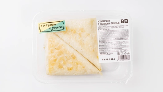 Конвертики с творогом и зеленью Конвертики с творогом и зеленью
