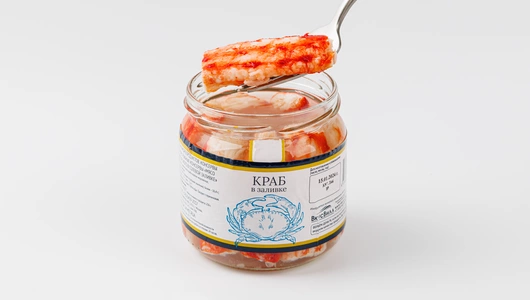 Мясо краба в солевой заливке, 400 г