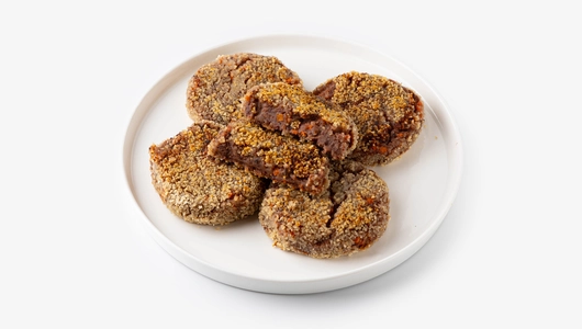 Котлеты из красной фасоли с грибами, зам.