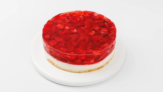 Торт "Бонфуа" с цельной клубникой и крем-чиз