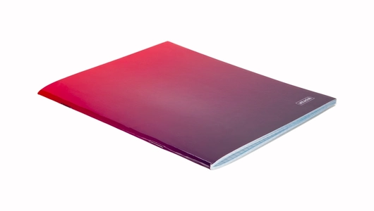 Тетрадь общая Attache Градиент А5 48 листов в клетку на скрепке Малиновая